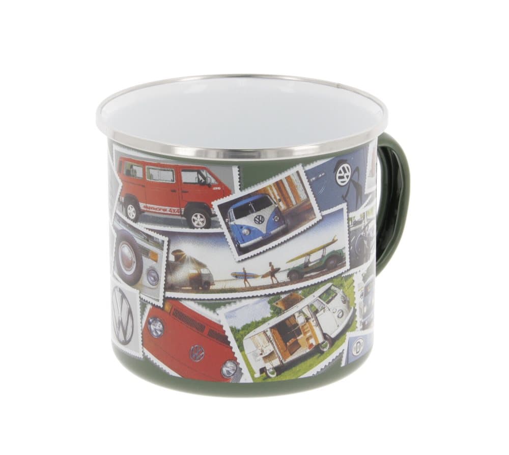 BRISA VW Collection - Volkswagen Bus T1 Camper Van Transporter Emalj Kaffekopp (Stamps)