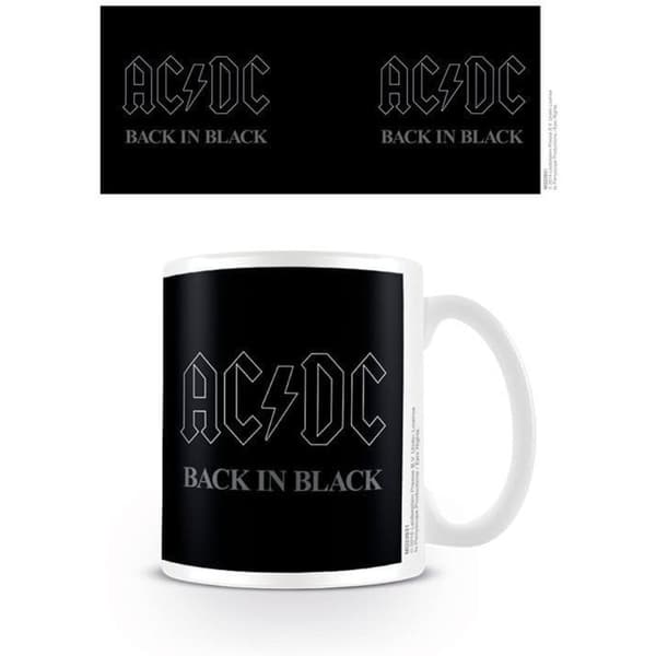 AC/DC Tillbaka i svart mugg
