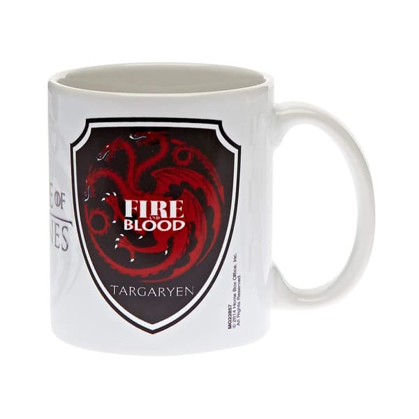 Game of Thrones Targaryen krus med ild og blod Red/Black/White One Size