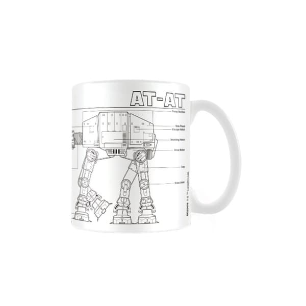Star Wars AT-AT Sketch krus White/Black One Size