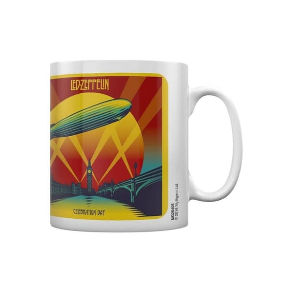 Led Zeppelin Celebration Day Mug White/Sunset Orange/Yellow One Size