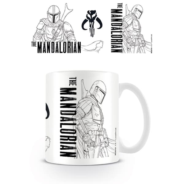 Star Wars: The Mandalorian Line Art Mug