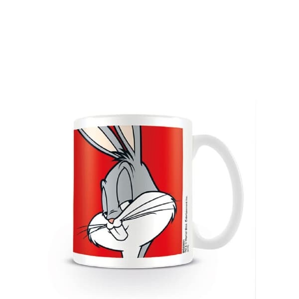 Looney Tunes Bugs Bunny Mug White/Red/Grey One Size