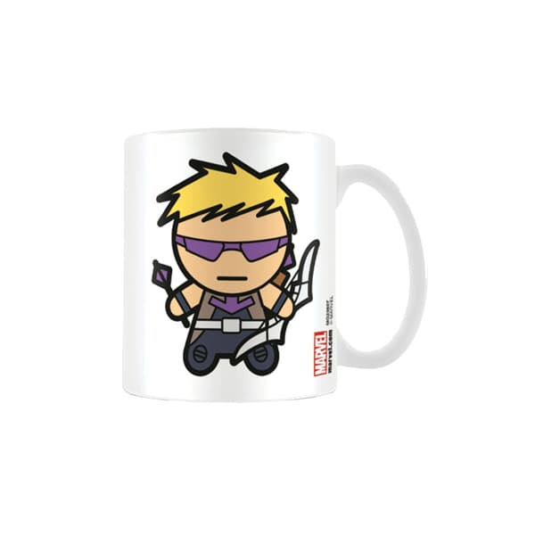 Marvel Kawaii Hawkeye krus White One Size