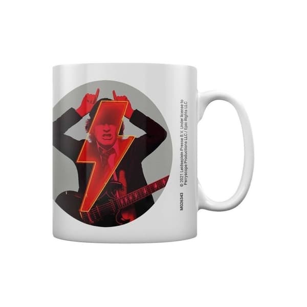 AC/DC Pwr Up Angus Young Mug White/Black/Red One Size