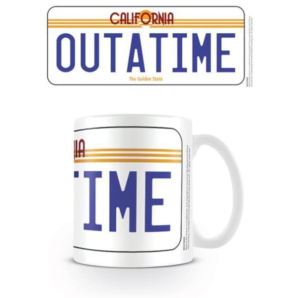 Back To The Future License Plate Mug