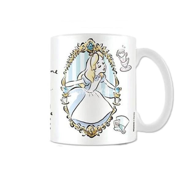 Alice In Wonderland Frame krus White/Light Blue/Yellow One Size