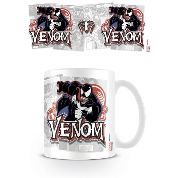 Venom Mug med tegneseriecover Black/Pink/White One Size