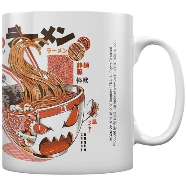Ilustrata X-Ray Ramen-mugg White/Brick Red One Size