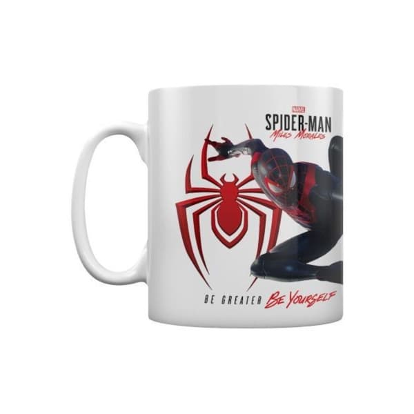 Spider-Man Ikonisk Jump Miles Morales krus White/Black/Red One Size