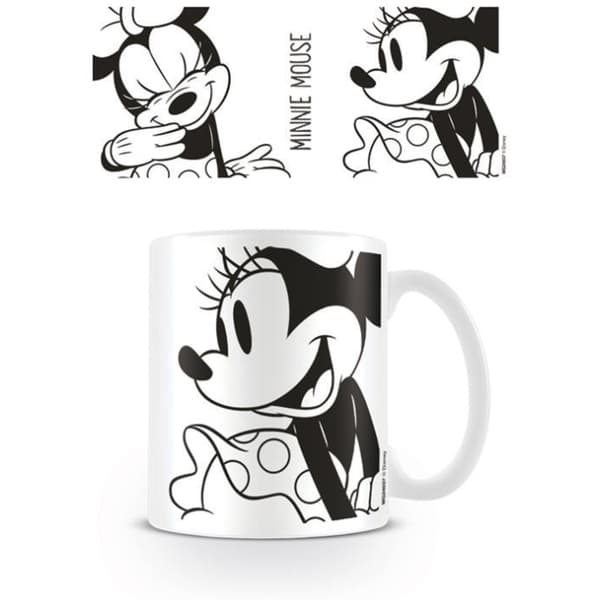 Disney Sort og hvid Minnie Mouse krus