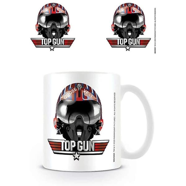 Top Gun Goose Helmet Mug Dark Red/Silver/White One Size