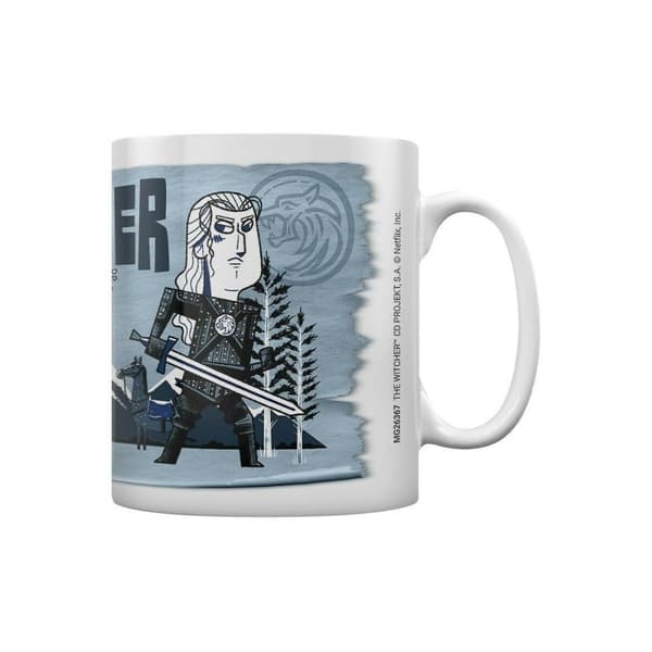The Witcher Illustrated Adventure Mug Blue/Black One Size