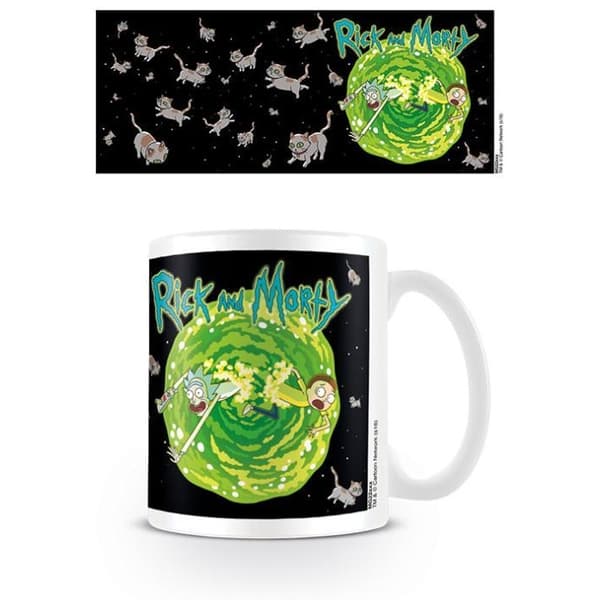 Rick And Morty Flytande katt dimension mugg