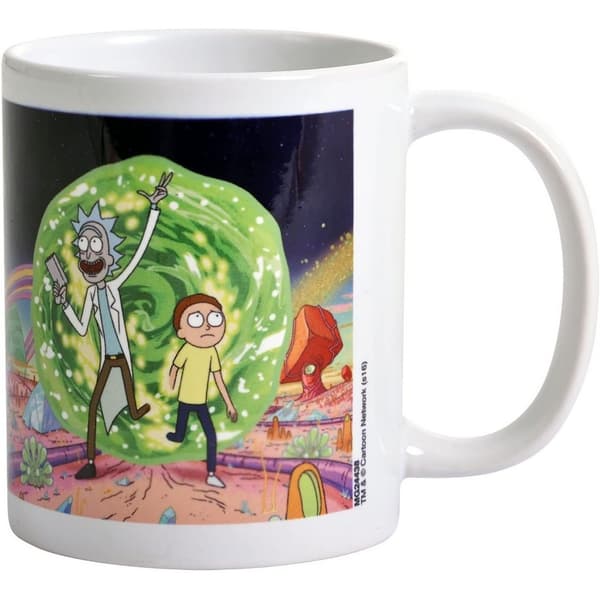 Rick And Morty Portal Mug White/Green One Size