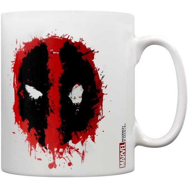 Deadpool Splat Mug White/Red/Black One Size