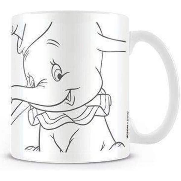 Dumbo Line Dumbo Mug White One Size