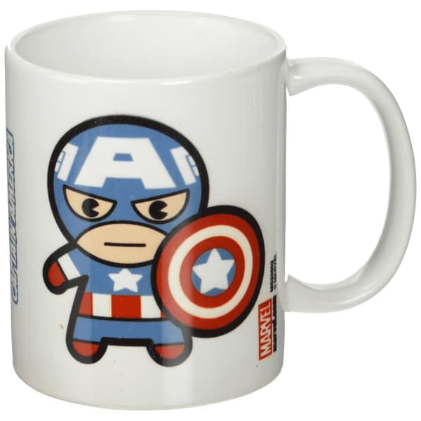 Marvel Kawaii Captain America krus White/Blue/Red One Size