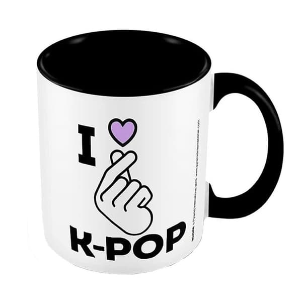 Pyramid International Jeg elsker K-Pop krus White/Black One Size
