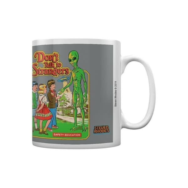 Steven Rhodes Tal ikke med fremmede Mug Grey/Multicoloured One Size