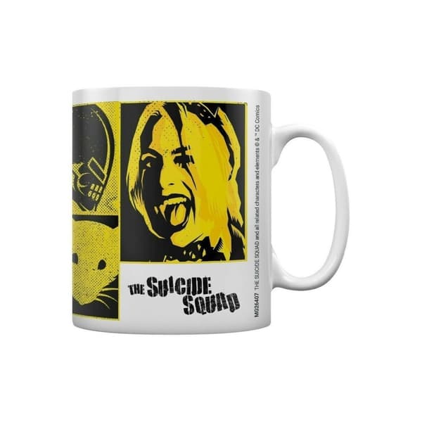 Suicide Squad Warning Mug White/Yellow/Black One Size