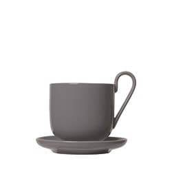 Ro Kaffekopp med fat x2 Sharkskin