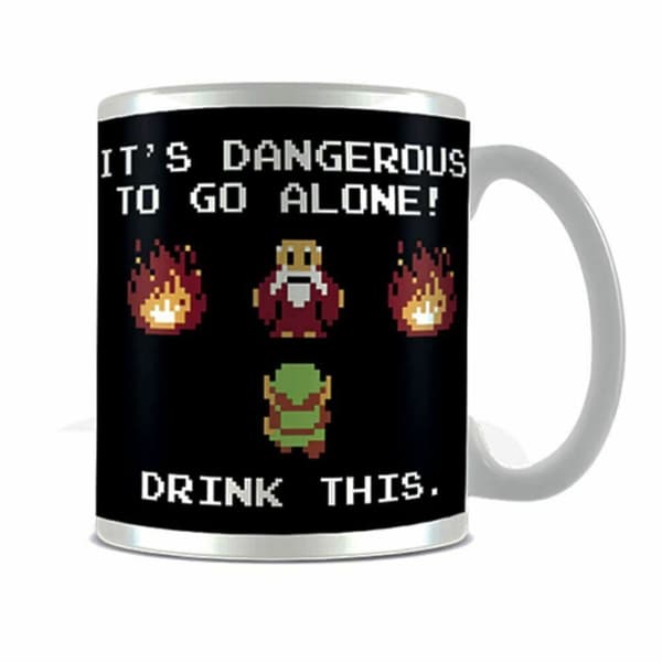 The Legend Of Zelda Drik dette krus Black/White One Size