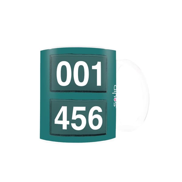 Squid Game Numbers krus Green/White One Size