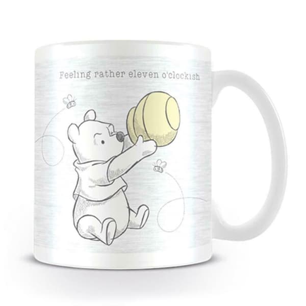 Winnie the Pooh Krus til 11-tiden Black/White/Yellow One Size