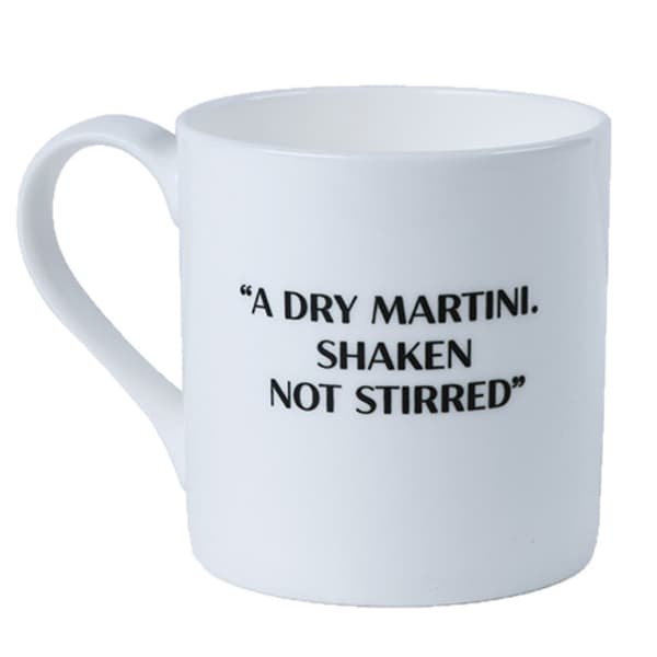 James Bond Martini opskrift Bone China krus White One Size