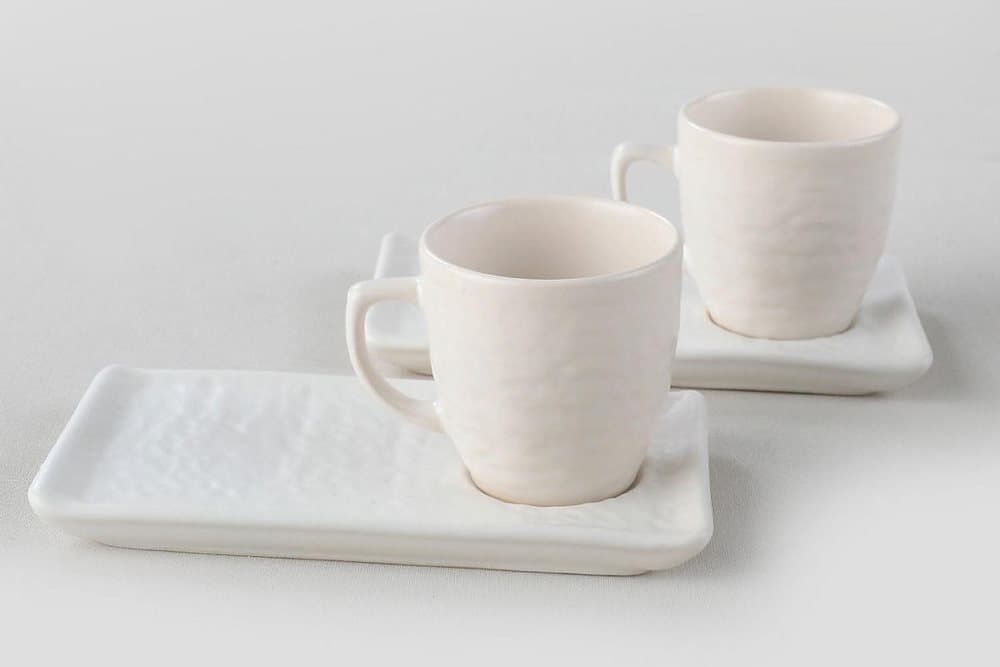 KAFFESERVIS 4-pack Vit