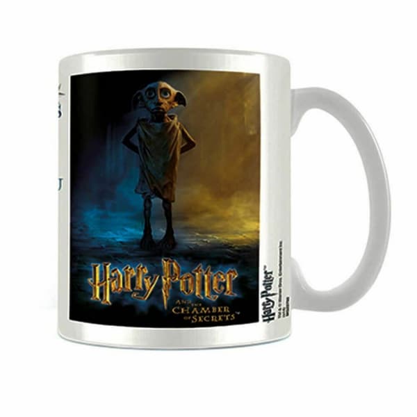 Harry Potter Advarsel Dobby krus White/Blue/Gold One Size
