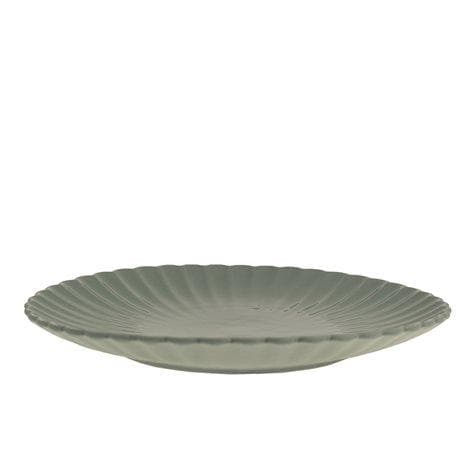 Tallrik Flora Grön