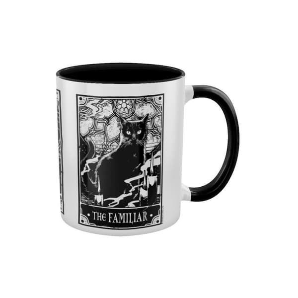 Deadly Tarot The Witch, The Cauldron & The Familiar Inner Two Tone Mug Black One Size
