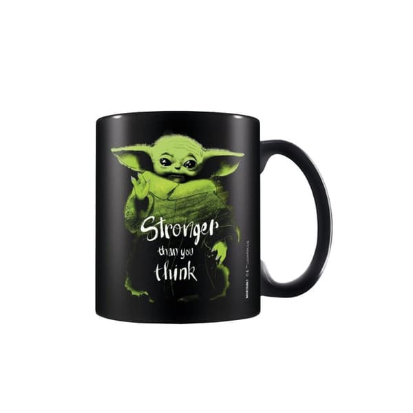 Star Wars: The Mandalorian Stronger Than You Think Mug Black/Green One Size