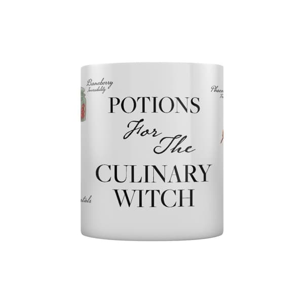 Grindstore Potions For The Culinary Witch Mug White/Black One Size
