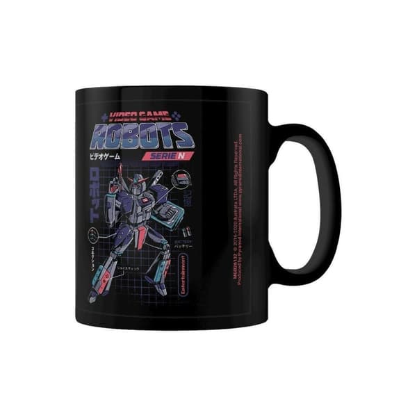Ilustrata Video Game Robots Serie N Mug Black/Blue One Size