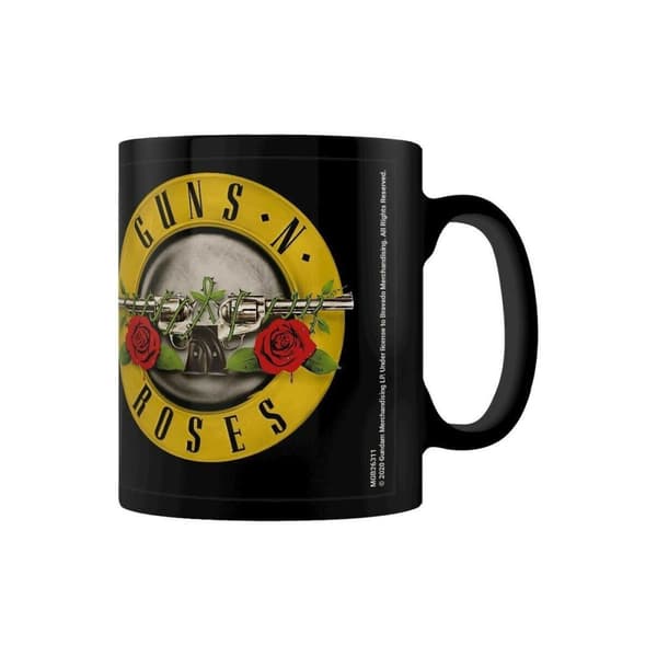 Guns N Roses Bullet Logo krus Black/Gold/Grey 10.5cm x 12cm x 8.7cm