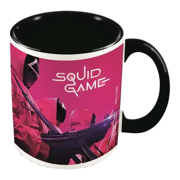 Squid Game Masked Men Inner Two Tone krus Black/Pink/White One Size