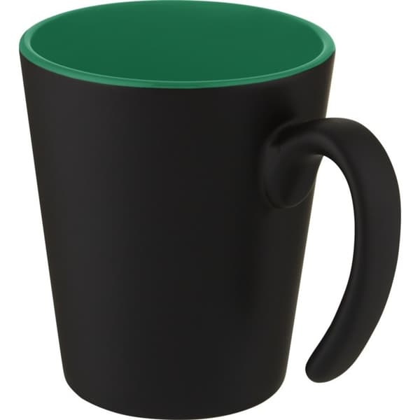 Bullet Oli Keramisk krus 360 ml Solid Black/Green One Size