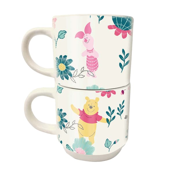 Winnie the Pooh Friends Forever Stackable Mug Set (Pack of 2) Multicoloured One Size