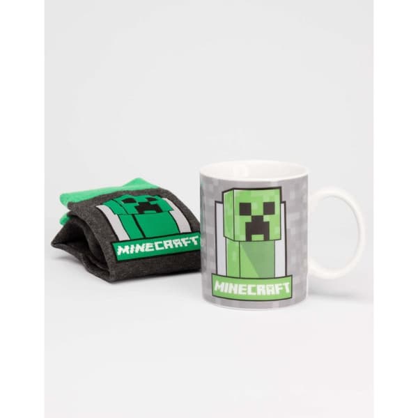 Minecraft Sæt med kræmmerkrus og sokker til børn/børn