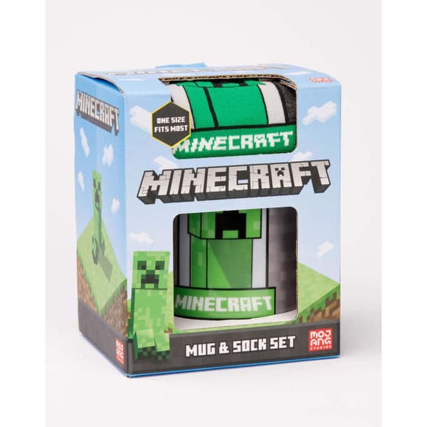 Minecraft Sæt med kræmmerkrus og sokker til børn/børn
