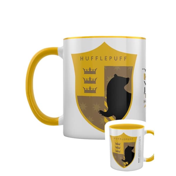 Harry Potter Hufflepuff House Pride Inre tvåfärgad mugg
