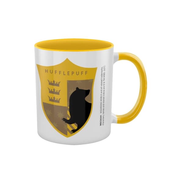 Harry Potter Hufflepuff House Pride Inre tvåfärgad mugg Yellow/White/Black One Size