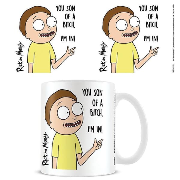 Rick And Morty Søn af en kælling krus White/Yellow/Black One Size