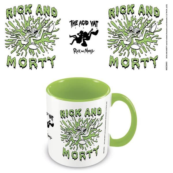 Rick And Morty Acid Vat Inner Two Tone krus Green/White/Black One Size