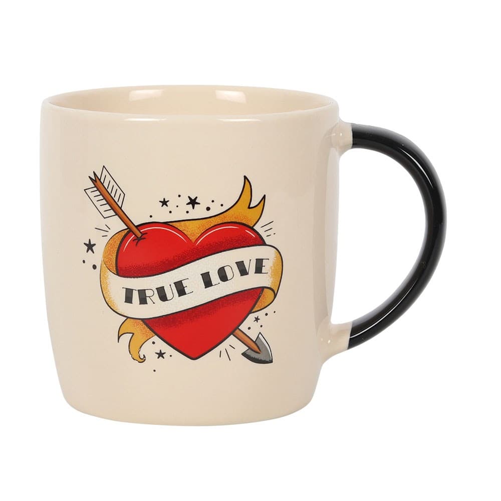 Something Different Tattoo Heart Keramisk mugg