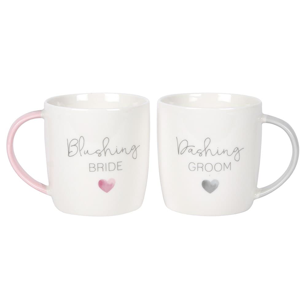 Something Different Blushing Bride Dashing Groom Keramisk mugg (2 st.)