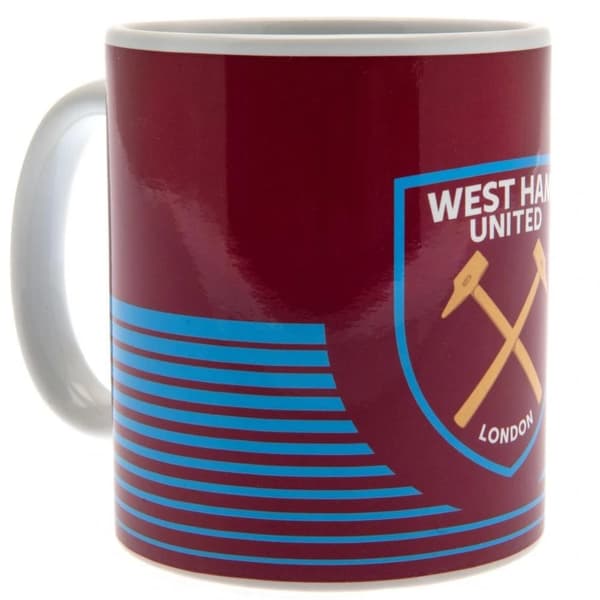 West Ham United FC Lines-mugg Maroon/White/Blue One Size